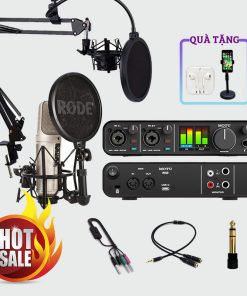 Combo Sound Card Motu M2 Và Micro Rode NT1-A