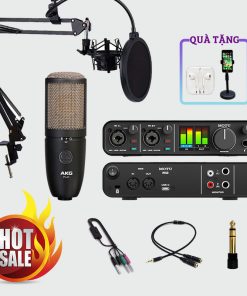Combo Sound Card MOTU M2 Và Micro AKG P420 Chuyên Nghiệp