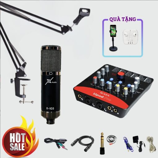 X103 Combo Micro X103 và Soundcard Icon Upod Pro - thanhnamstudio.vn