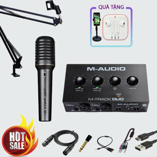 combo M-Audio M-Track Duo + Takstar PCM-5600