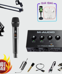 Combo soundcard M Audio M Track Duo + Micro NMC 2010