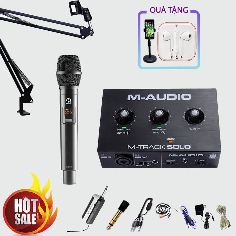 Combo Soundcard M audio Solo + Micro NMC 2010