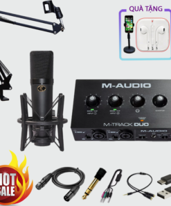 COMBO SOUNDCARD M AUDIO M TRACK DUO + MICRO KOLANCE KL-250