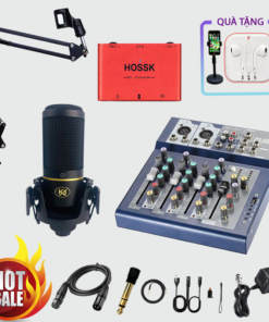 COMBO MIXER F4 + MICRO KOLANCE KA999 + BOXLIVE HOSSK K2