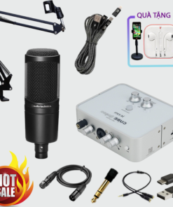 COMBO SOUNDCARD ICON CUBE2 NANO DYNA + MICRO AUDIO-TECHNICA AT2020