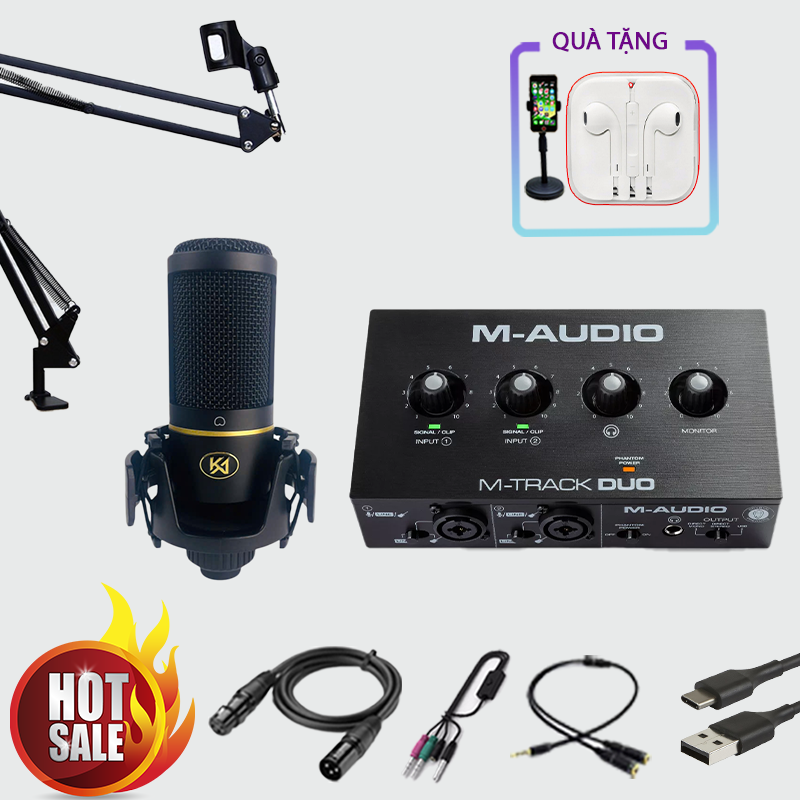 COMBO M AUDIO M TRACK DUO + MICRO KOLANCE KA999