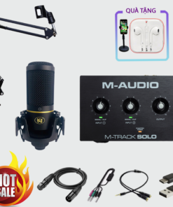 COMBO SOUNDCARD M AUDIO SOLO + MICRO KOLANCE KA999