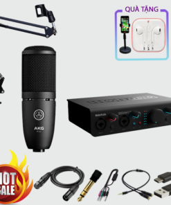 Combo Sound Card MIDIPLUS Studio 2 Pro Gen 2 + Micro AKG P120