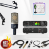 COMBO SOUNDCARD MOTU M2 + MICRO AKG C214 - COMBO LIVETREAM THU ÂM