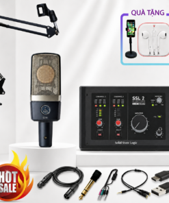 COMBO SOUNDCARD SOLID STATE LOGIC SSL 2 MK II + MICRO AKG C214