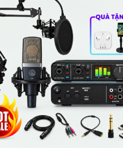 Combo Soundcard MOTU M2 và Micro AKG C214