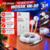 HOSSK HK-20 – Tai Nghe Kiểm Âm Có Dây 3M, Jack 3.5mm